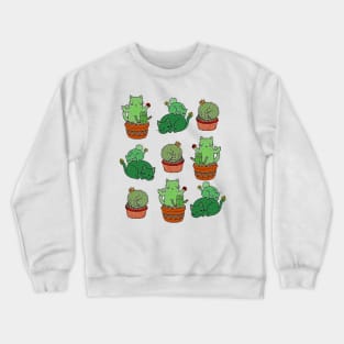 Cactus Cat Crewneck Sweatshirt